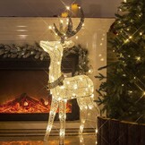 Kerst Rendier Decoratie 1.2m - Warmwit LED - 57% Korting