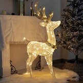 Kerst Rendier Decoratie 1.2m - Warmwit LED - 57% Korting