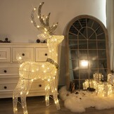 Kerst Rendier Decoratie 1.2m - Warmwit LED - 57% Korting