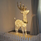 Kerst Rendier Decoratie 1.2m - Warmwit LED - 57% Korting