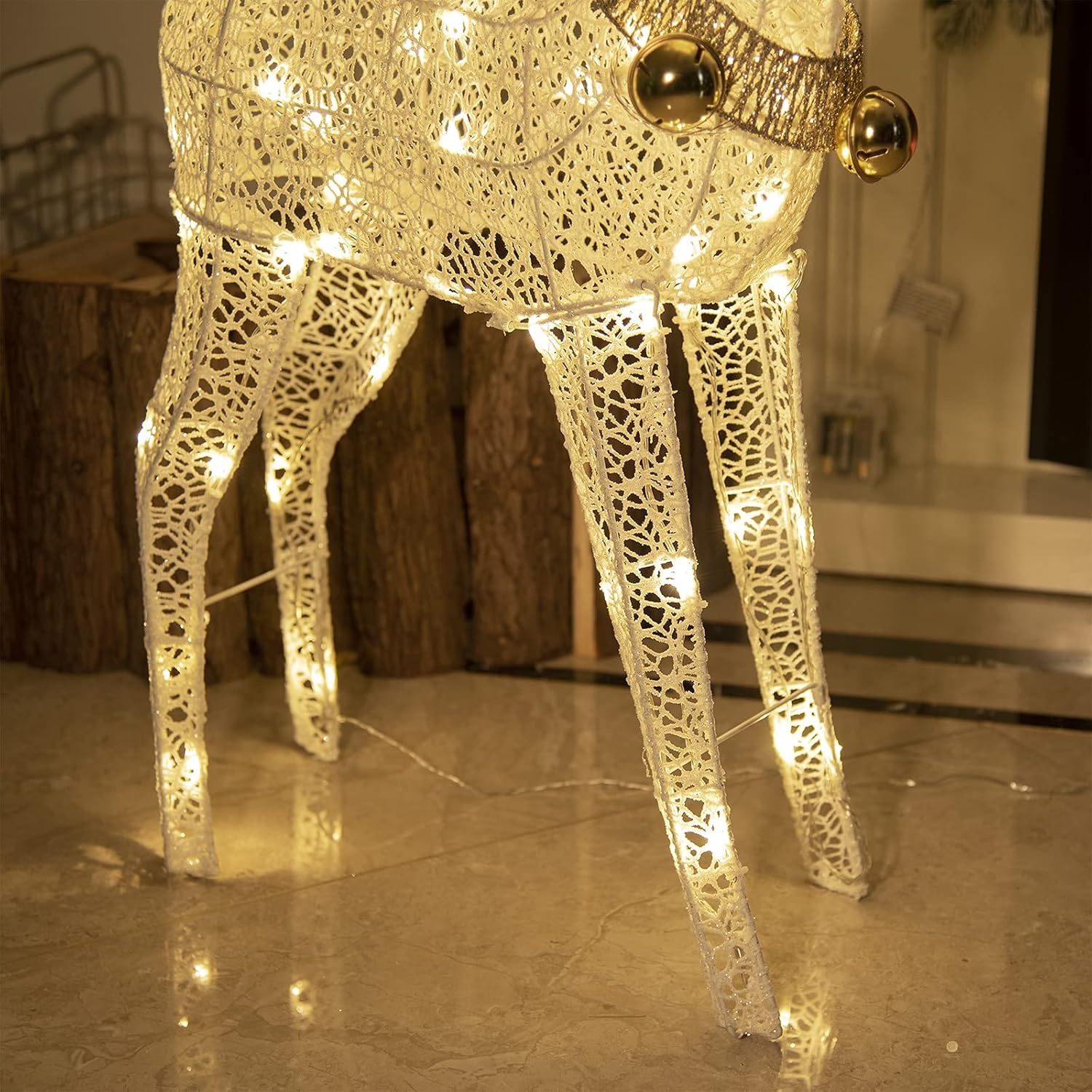 Kerst Rendier Decoratie 1.2m - Warmwit LED - 57% Korting