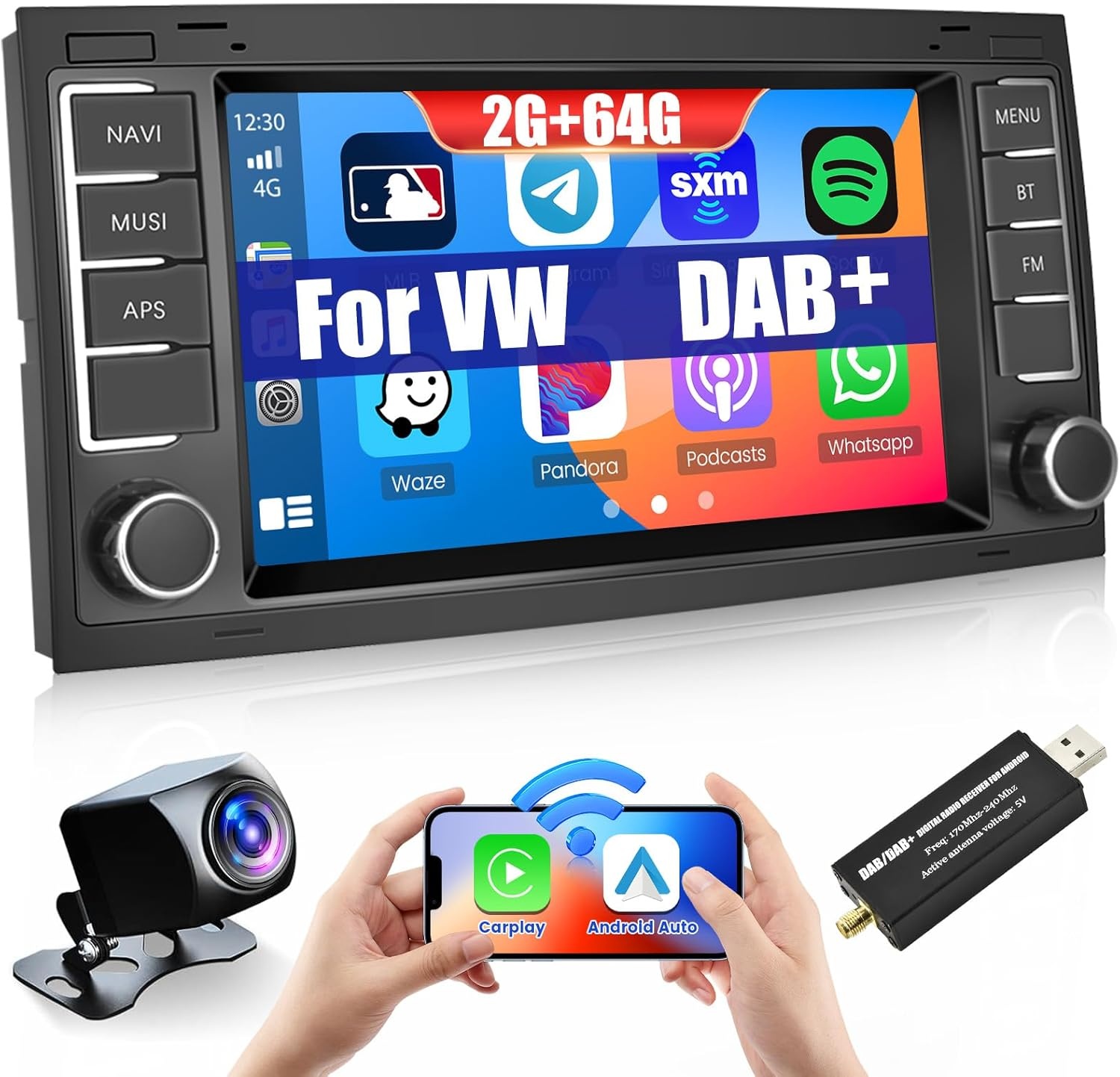 Android Autoradio VW T5/Touareg met 30% Korting
