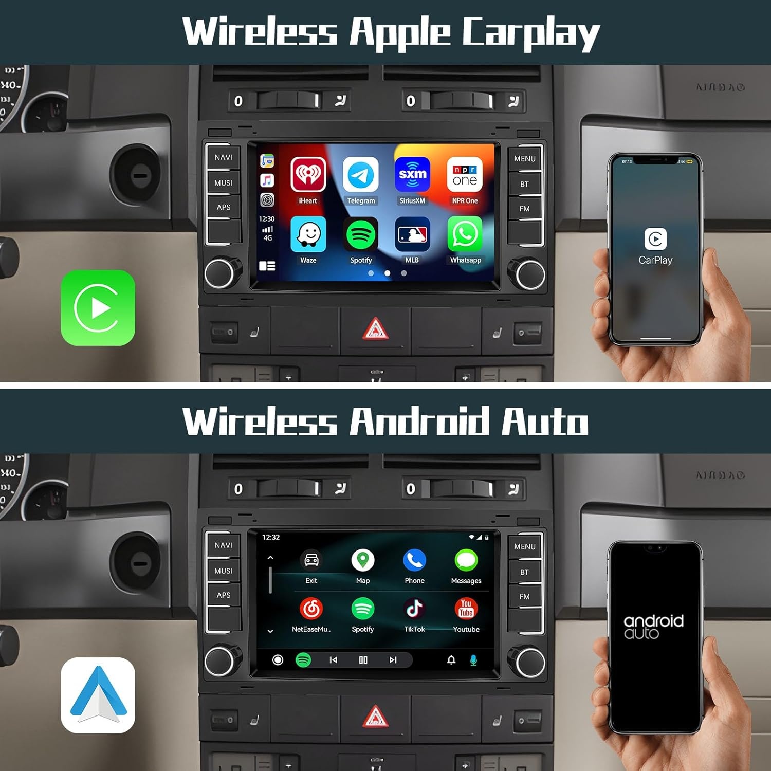 Android Autoradio VW T5/Touareg met 30% Korting