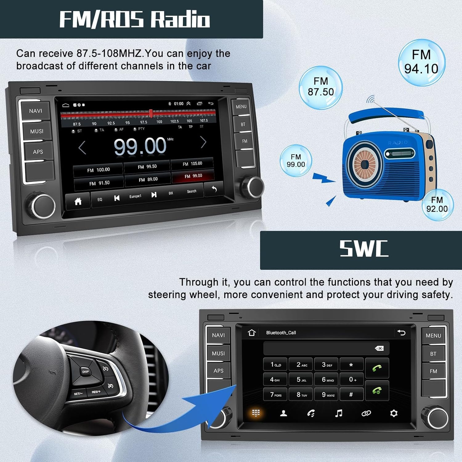 Android Autoradio VW T5/Touareg met 30% Korting