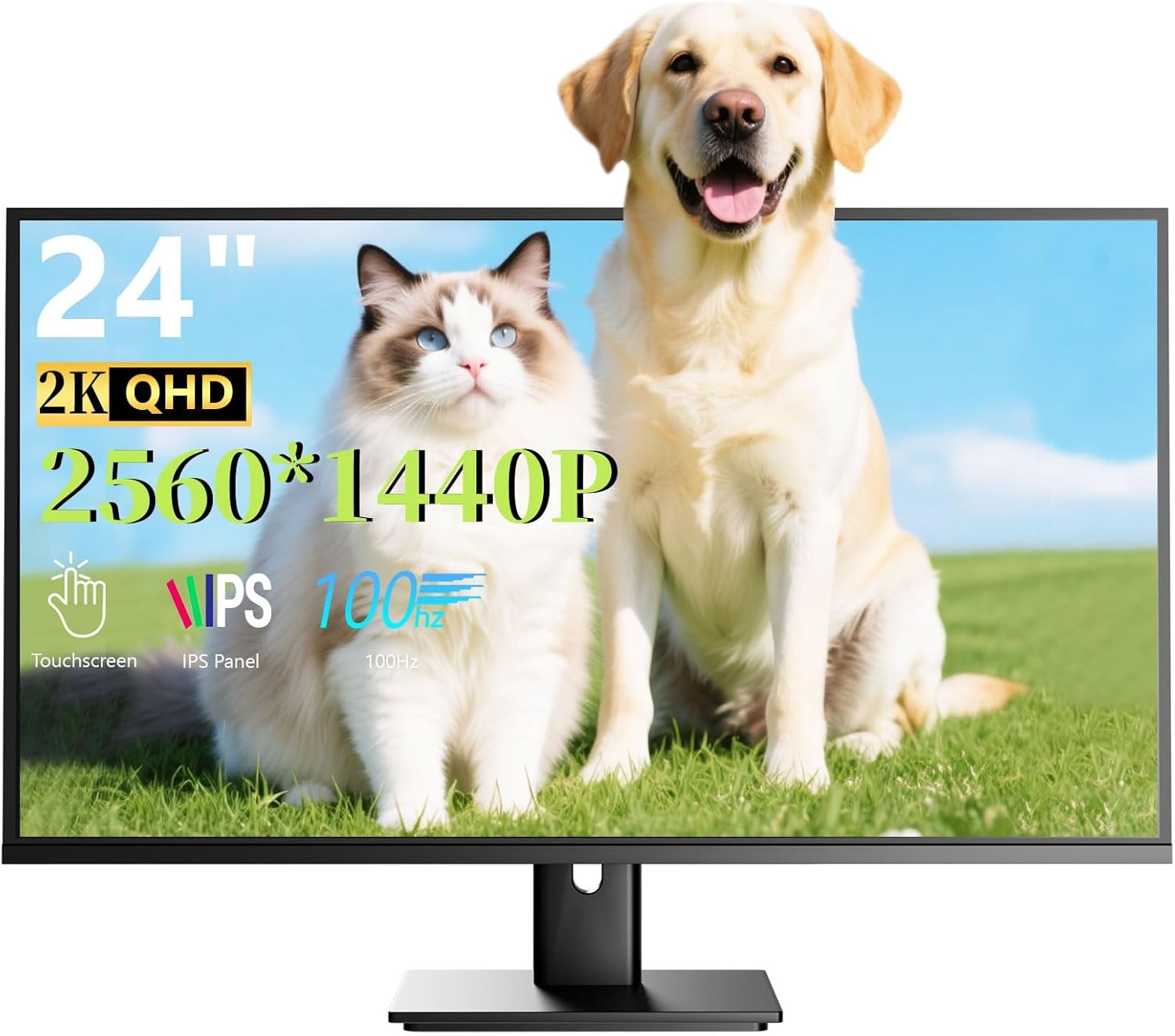 24" 2K QHD 100Hz Gaming Monitor met Touch - 30% Korting
