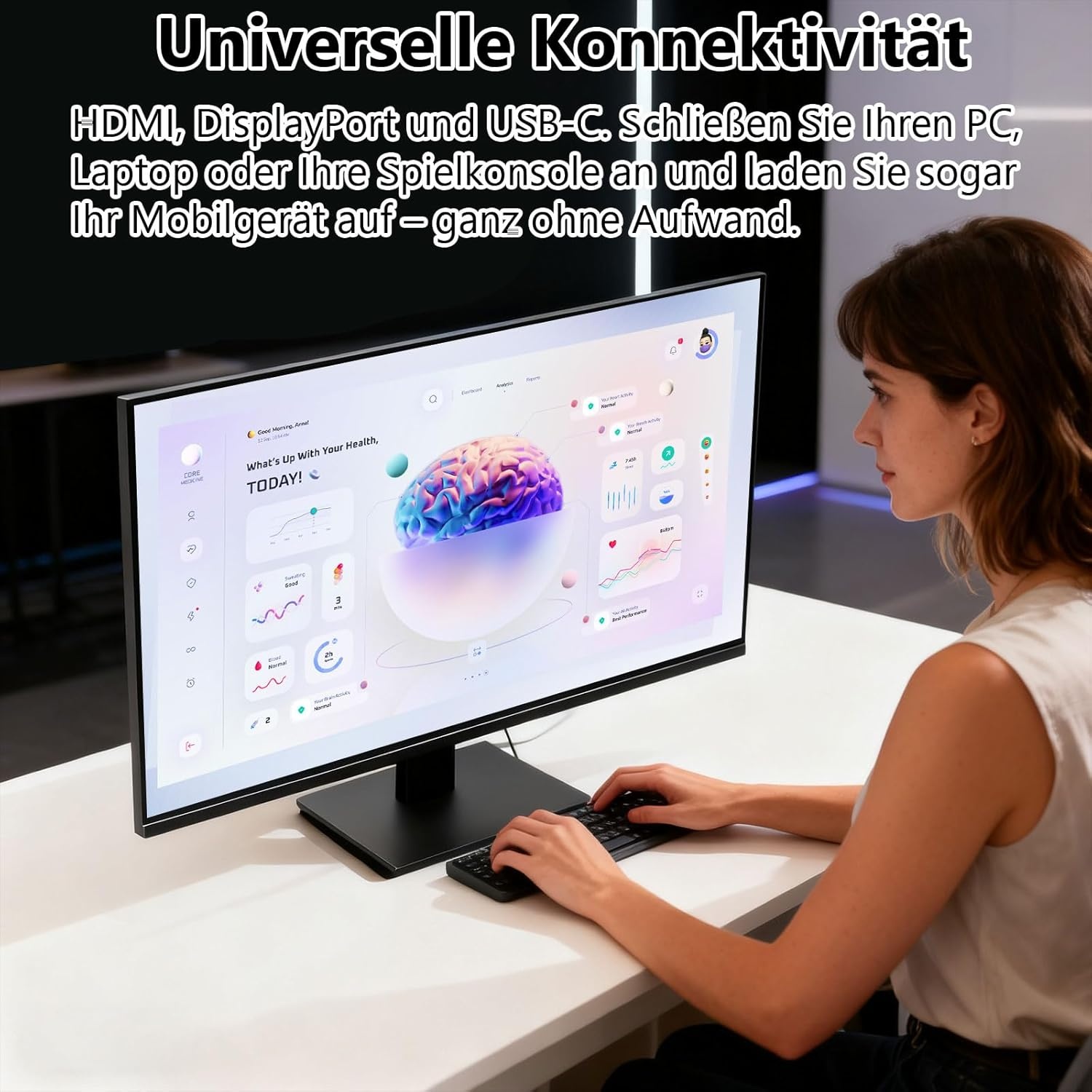 24" 2K QHD 100Hz Gaming Monitor met Touch - 30% Korting