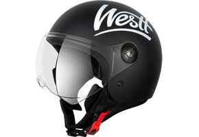 Motorhelm Jet Classic Mat Zwart - 40% Korting - Maat S