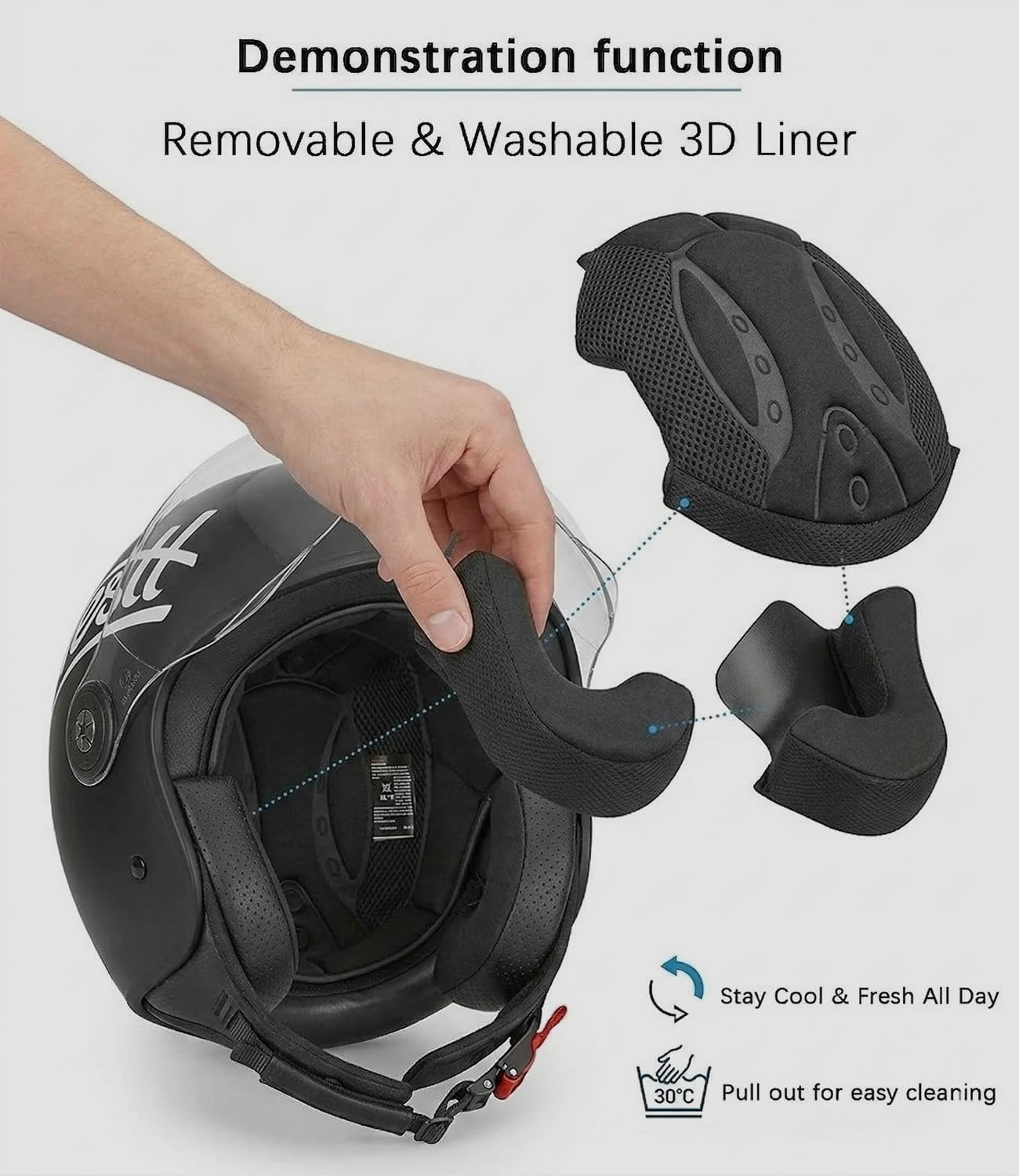 Jet Motorhelm Mat Zwart - 60% Korting - Maat S