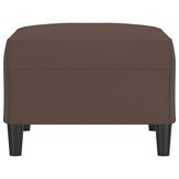 Bruine Kunstleren Voetenbank (70x55x41 cm) - 53% Korting!