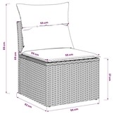 vidaXL Tuinbank Poly Rattan - Bruin & Crèmewit - 34% Korting