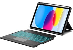Toetsenbordhoes met Touchpad & Achtergrondverlichting voor iPad 10/11 Gen (51% Korting)