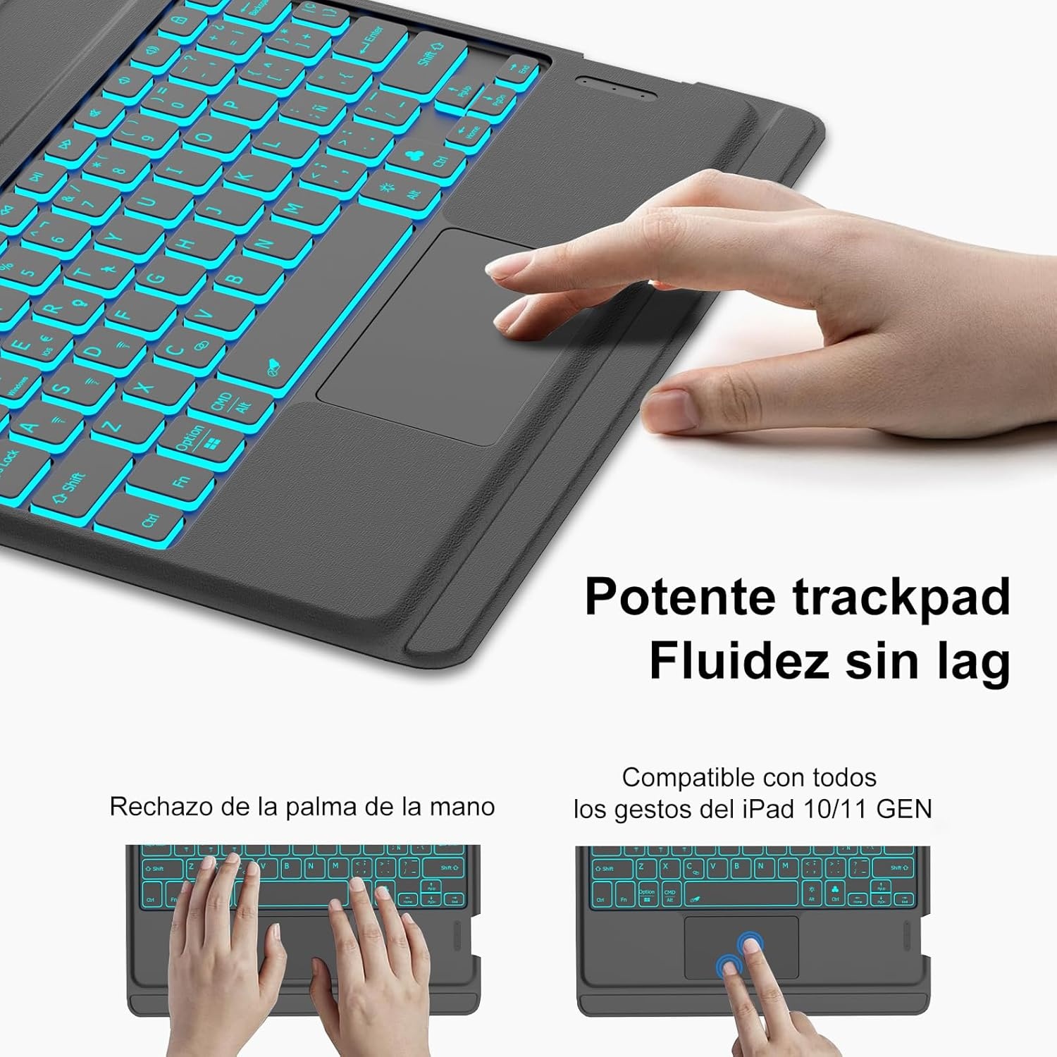 Hoes met Toetsenbord voor iPad 10/11e Gen - 46% Korting!