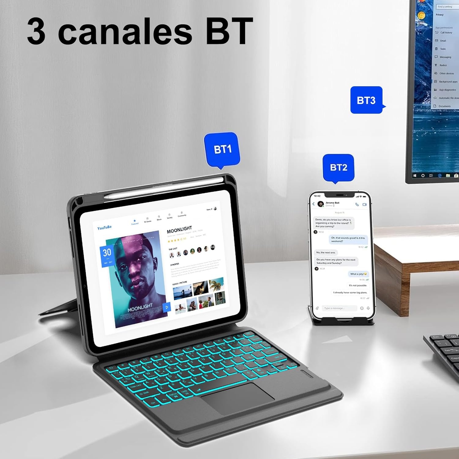 Hoes met Toetsenbord voor iPad 10/11e Gen - 46% Korting!