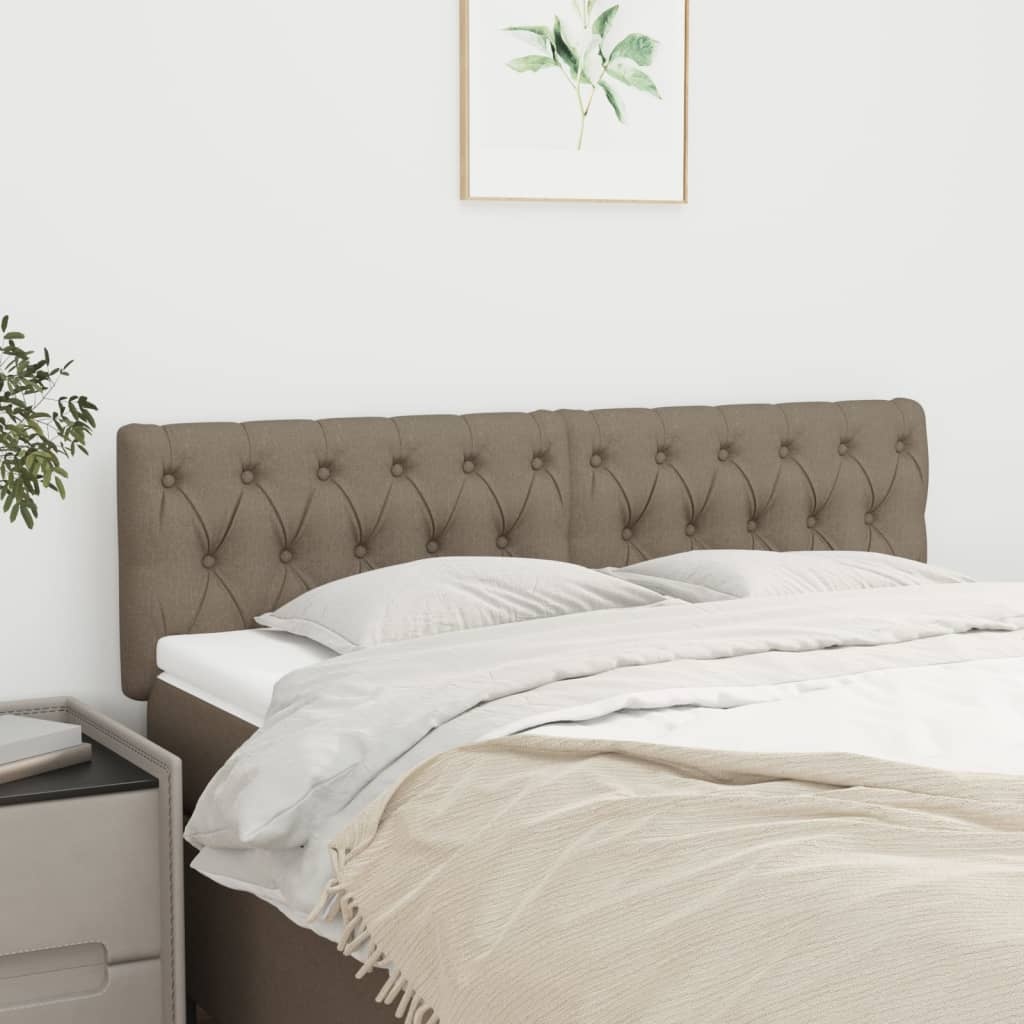 vidaXL Hoofdborden 2 stuks Taupe Stof (51% korting)