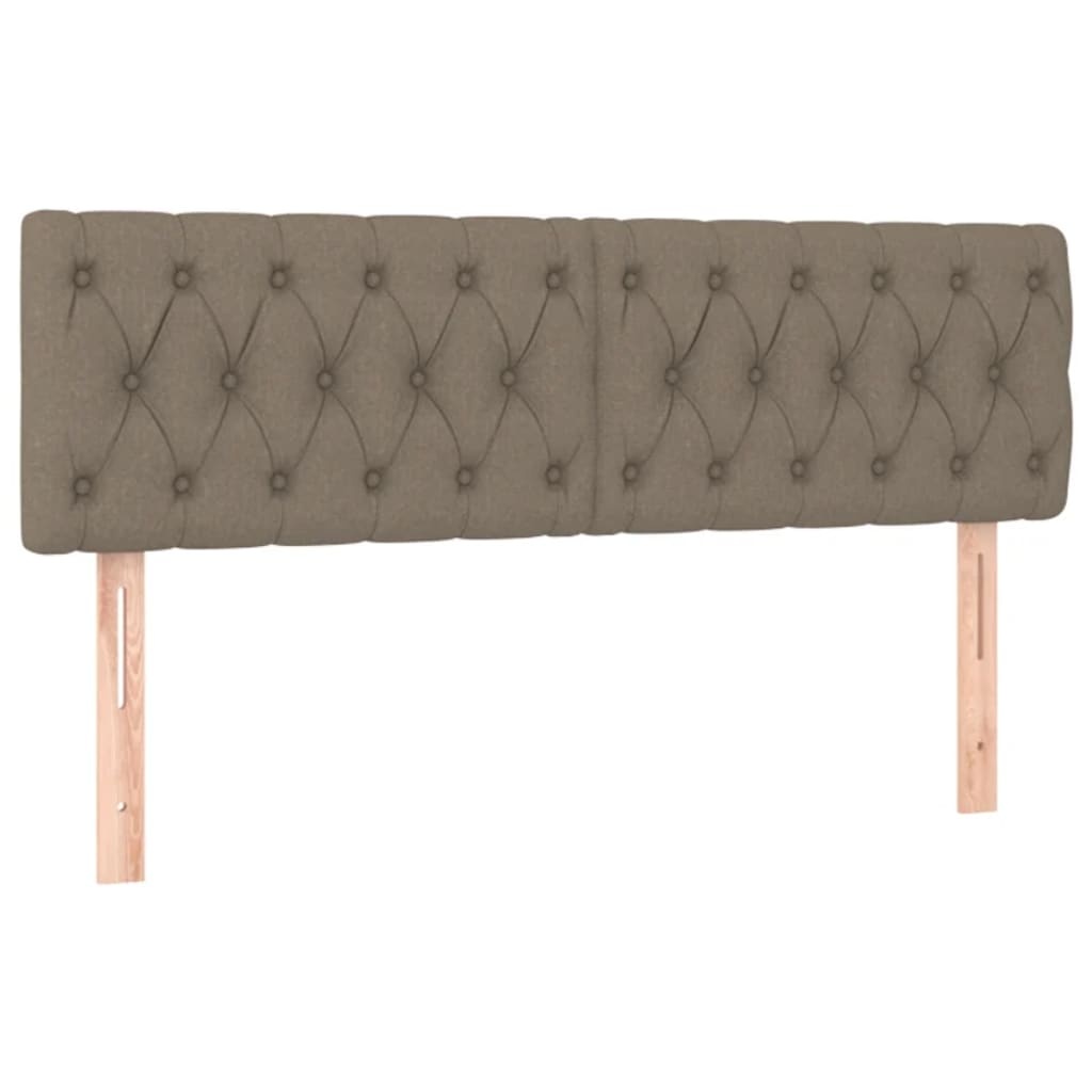 vidaXL Hoofdborden 2 stuks Taupe Stof (51% korting)