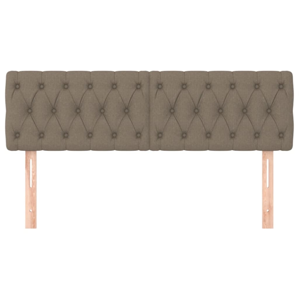 vidaXL Hoofdborden 2 stuks Taupe Stof (51% korting)