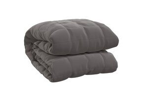 vidaXL Verzwaringsdeken 6 kg, 135x200 cm, Grijs - 51% Korting!