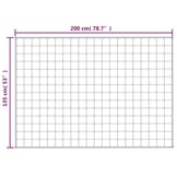 vidaXL Verzwaringsdeken 135x200cm 6kg Grijs | 55% Korting