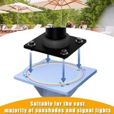 KEELYY Grondhuls Parasol - Stabiel & Ruimtebesparend - 32% Korting!