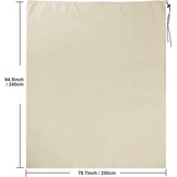 Zwarte Fleece Plantenhoes 200x240cm - Vorst- & Ongediertebescherming