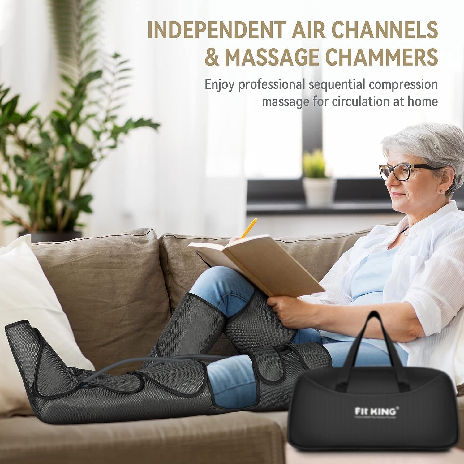 FIT KING Pressotherapie Laarzen: Benen & Voetmassage met 34% Korting