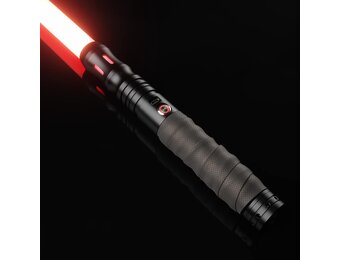 Smooth Swing FX Lightsaber Dual lichtzwaard, RGB, 12 kleuren, 12 modi, 12 geluidsmodi, ondersteuning voor echte zware duellen, zwart