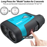 Mileseey Professionele precisie 600Yards Golf Range Finder met hellingscompensatie, ± 0,55 yard nauwkeurigheid, vlag pin slot, 6x vergroting, scanmeting