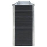 vidaXL Plantenbak verhoogd 320x40x77 cm gegalvaniseerd staal antraciet