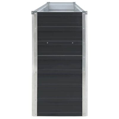 vidaXL Plantenbak verhoogd 320x40x77 cm gegalvaniseerd staal antraciet