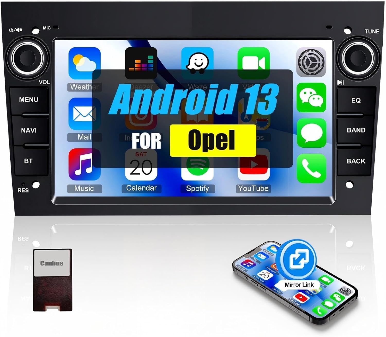 [1+32G] CAMECHO Android 13 Autoradio met Navi voor Opel Corsa d/Astra h/Zafira b/Meriva/Vivaro Radio, 7 Inch Capacitief Touchscreen Ondersteunt bediening via het stuur USB(Grijs)