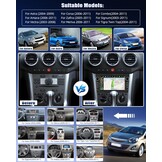 [1+32G] CAMECHO Android 13 Autoradio met Navi voor Opel Corsa d/Astra h/Zafira b/Meriva/Vivaro Radio, 7 Inch Capacitief Touchscreen Ondersteunt bediening via het stuur USB(Grijs)