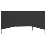 VidaXL Windscherm 3-delig 400x120cm Antraciet - 33% Korting!