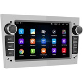 [1+32G] CAMECHO Android 13 Autoradio voor Opel Corsa d Astra h Zafira b Meriva Vivaro,7 Inch HD Touch Screen met WiFi/Bluetooth/USB/Navi/FM/RDS/Mirror Link-Zilver
