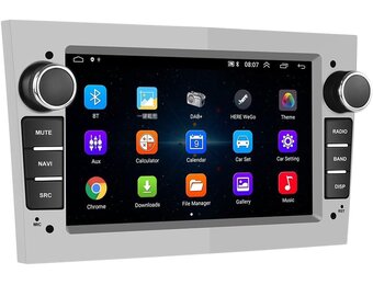 [1+32G] CAMECHO Android 13 Autoradio voor Opel Corsa d Astra h Zafira b Meriva Vivaro,7 Inch HD Touch Screen met WiFi/Bluetooth/USB/Navi/FM/RDS/Mirror Link-Zilver