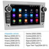 [1+32G] CAMECHO Android 13 Autoradio voor Opel Corsa d Astra h Zafira b Meriva Vivaro,7 Inch HD Touch Screen met WiFi/Bluetooth/USB/Navi/FM/RDS/Mirror Link-Zilver
