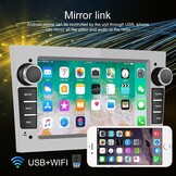 [1+32G] CAMECHO Android 13 Autoradio voor Opel Corsa d Astra h Zafira b Meriva Vivaro,7 Inch HD Touch Screen met WiFi/Bluetooth/USB/Navi/FM/RDS/Mirror Link-Zilver