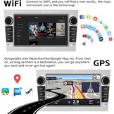 [1+32G] CAMECHO Android 13 Autoradio voor Opel Corsa d Astra h Zafira b Meriva Vivaro,7 Inch HD Touch Screen met WiFi/Bluetooth/USB/Navi/FM/RDS/Mirror Link-Zilver