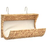 Kattenbed met kussen - Waterhyacint & Metaal - 37x20x20 cm - 55% Korting