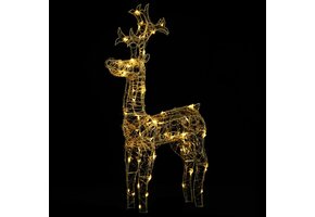 Kerst Rendier Decoratie 90 LED's Warmwit 67% Korting