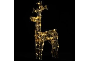 VidaXL Rendier Kerstverlichting 90 LED's Warmwit 60x100 cm - 51% Korting