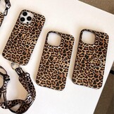 FIFTHAVE Hoes voor mobiele telefoon, compatibel met iPhone 13, luipaardbeschermhoes voor meisjes, 6,1 inch, ultradun, iPhone 13, esthetisch design, schattig luipaardpatroon, TPU siliconen hoes, bumper