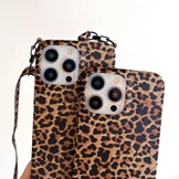 FIFTHAVE Hoes voor mobiele telefoon, compatibel met iPhone 13, luipaardbeschermhoes voor meisjes, 6,1 inch, ultradun, iPhone 13, esthetisch design, schattig luipaardpatroon, TPU siliconen hoes, bumper