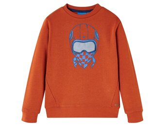 Kindertrui 116 lichtroestkleurig