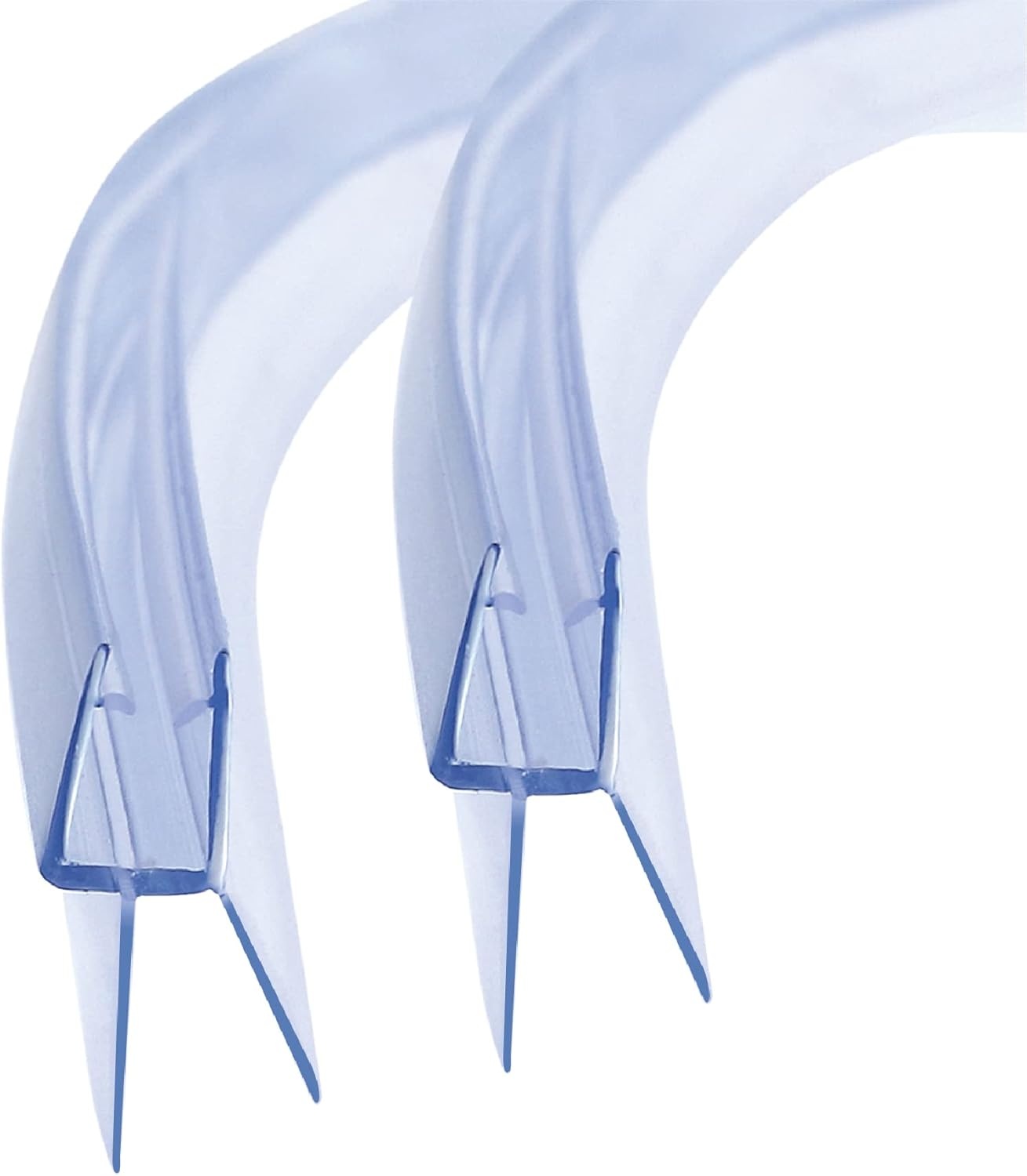 A168 2 stuks vervangende afdichting voor douchedeur, glasdikte 5 mm/6 mm, rechts, waterdeflector, spatbescherming