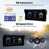 CAMECHO Motorfiets CarPlay met dubbele camera's, 8,1 inch draadloos CarPlay & Android Auto IPS68 scherm, motorfiets navigatie ondersteuning Bluetooth / mirror link / Bluetooth / EQ / printdetectie