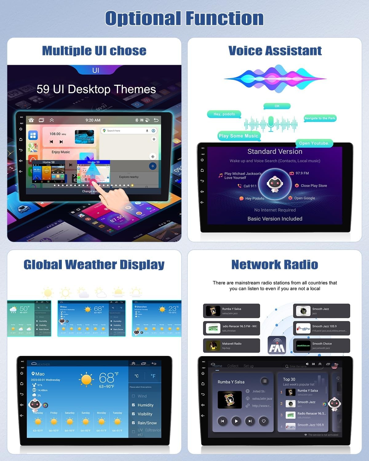 2G + 64G 8Core CAMECHO Android 13 Auto Radio voor FIAT Ducato3/Peugeot Boxer/Citroen Jumper met Navi Carplay Android Auto 9-inch Scherm Dubbele Din Auto Radio met Bluetooth RDS 32EQ DSP Spiegel link