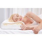 Orthopedisch Traagschuim Neksteunkussen Hoge Dichtheid Ergonomisch voor Zij-, Rug- & Buikslapers met Wasbaar Lucht-Katoenen Kussensloop