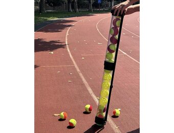 Schaalbare ballenopvangbuis voor tennisballen, pickleballen, bal opnamebuis, voor maximaal 15 ballen