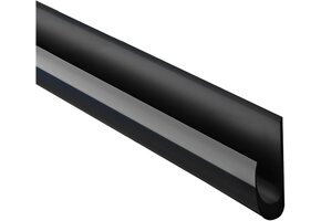 J-Vormige Druppelrail Zwart - 4.9m - 62% Korting!