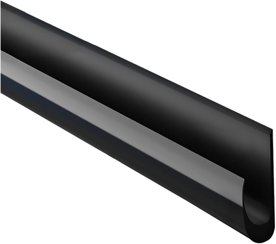 J-vorm Regengoot Druppelrail voor Camper Auto Voertuig – Zelfklevend Flexibel PVC Regenwater Omleider 4.9m